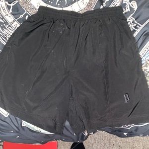 Woman’s black shorts with drawstring
